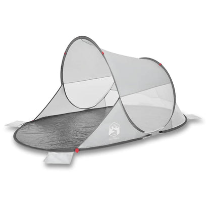 vidaXL Strandzelt Grau Pop-Up Wasserdicht