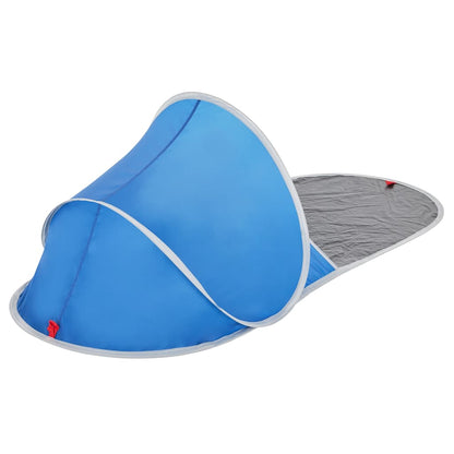 vidaXL Strandzelt Azurblau Pop-Up Wasserdicht