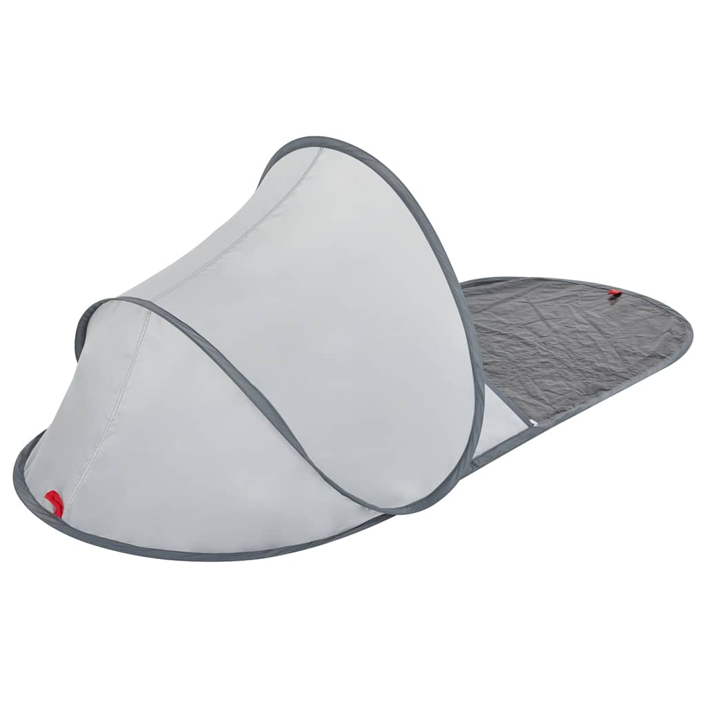 vidaXL Strandzelt Grau Pop-Up Wasserdicht