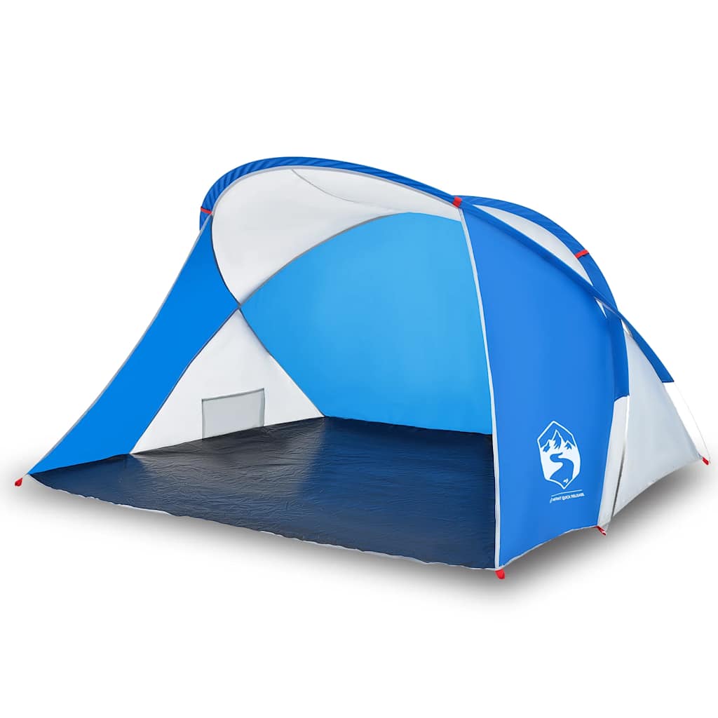 vidaXL Strandzelt 2 Personen Azurblau Pop-Up Wasserdicht