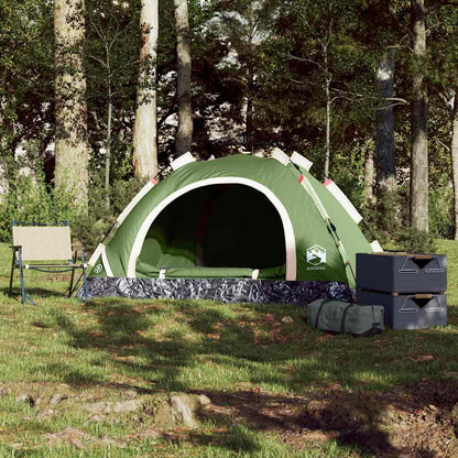 vidaXL Campingzelt 2 Personen Grün Quick Release