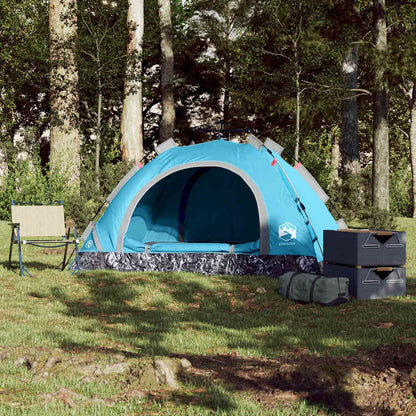 vidaXL Campingzelt 2 Personen Blau Quick Release
