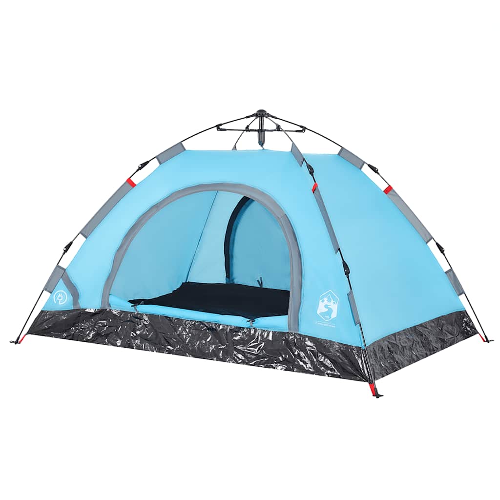 vidaXL Campingzelt 2 Personen Blau Quick Release