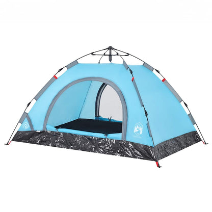 vidaXL Campingzelt 2 Personen Blau Quick Release