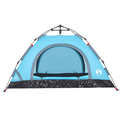 vidaXL Campingzelt 2 Personen Blau Quick Release