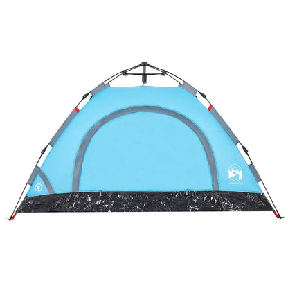 vidaXL Campingzelt 2 Personen Blau Quick Release