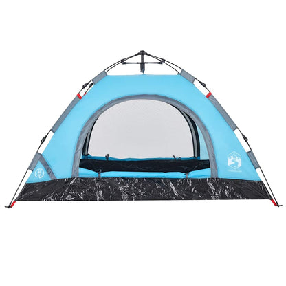 vidaXL Campingzelt 2 Personen Blau Quick Release