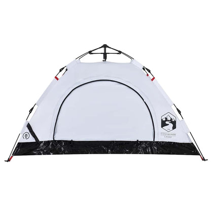 vidaXL Campingzelt 2 Personen Weiß Verdunkelungsstoff Quick Release