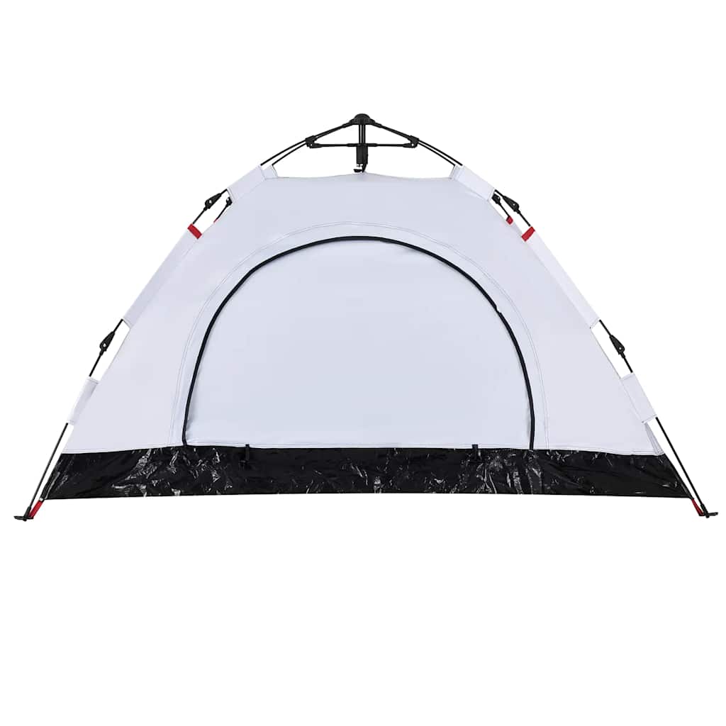 vidaXL Campingzelt 2 Personen Weiß Verdunkelungsstoff Quick Release