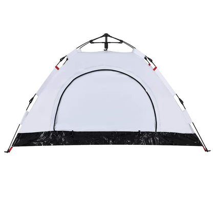 vidaXL Campingzelt 2 Personen Weiß Verdunkelungsstoff Quick Release