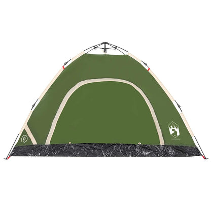 vidaXL Campingzelt 4 Personen Grün Quick Release