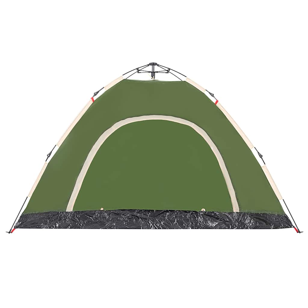 vidaXL Campingzelt 4 Personen Grün Quick Release