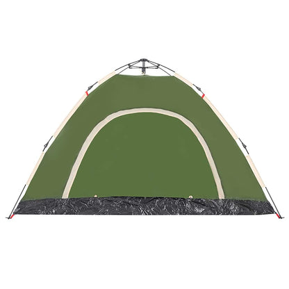 vidaXL Campingzelt 4 Personen Grün Quick Release