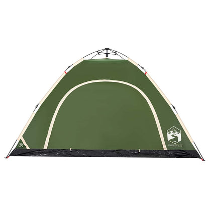 vidaXL Campingzelt 5 Personen Grün Quick Release