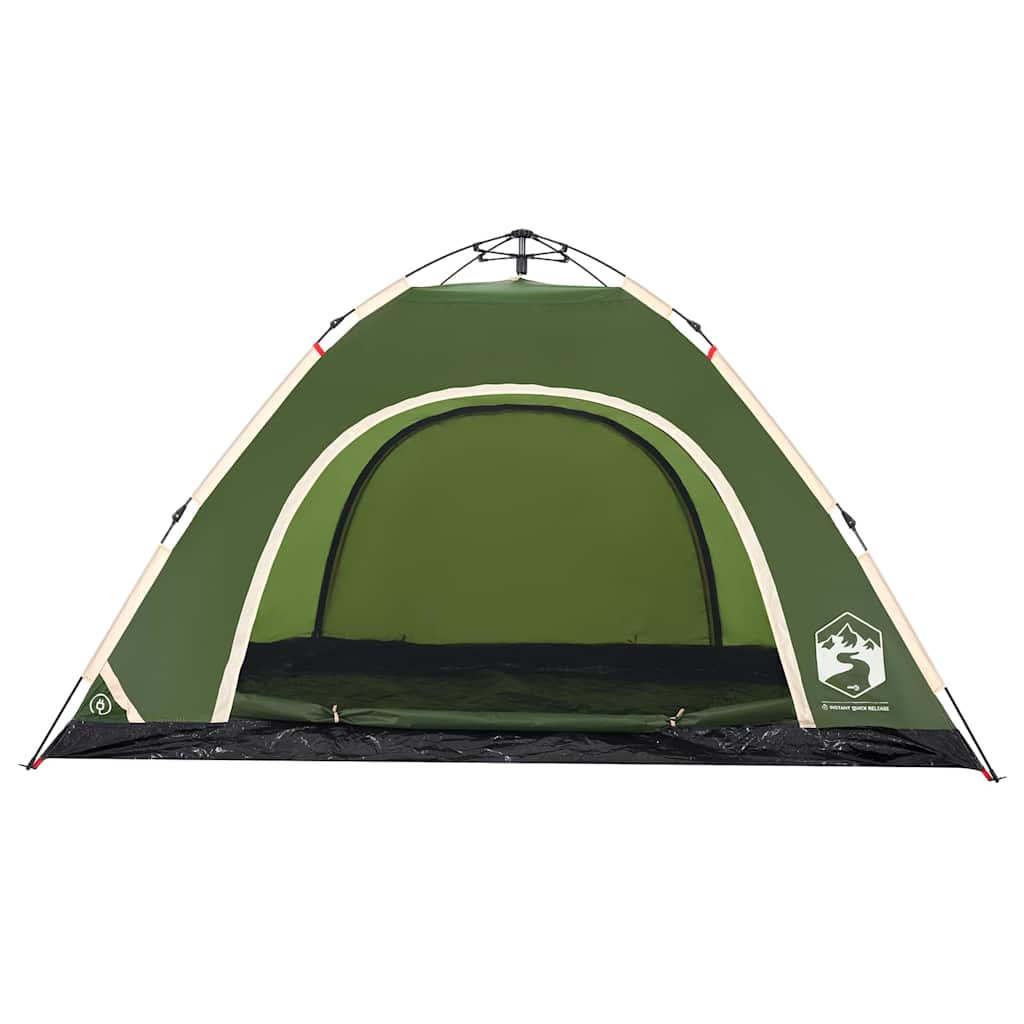 vidaXL Campingzelt 5 Personen Grün Quick Release