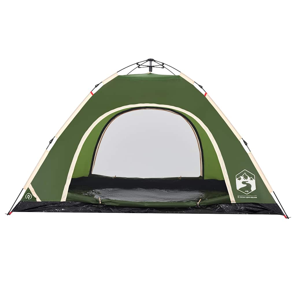 vidaXL Campingzelt 5 Personen Grün Quick Release
