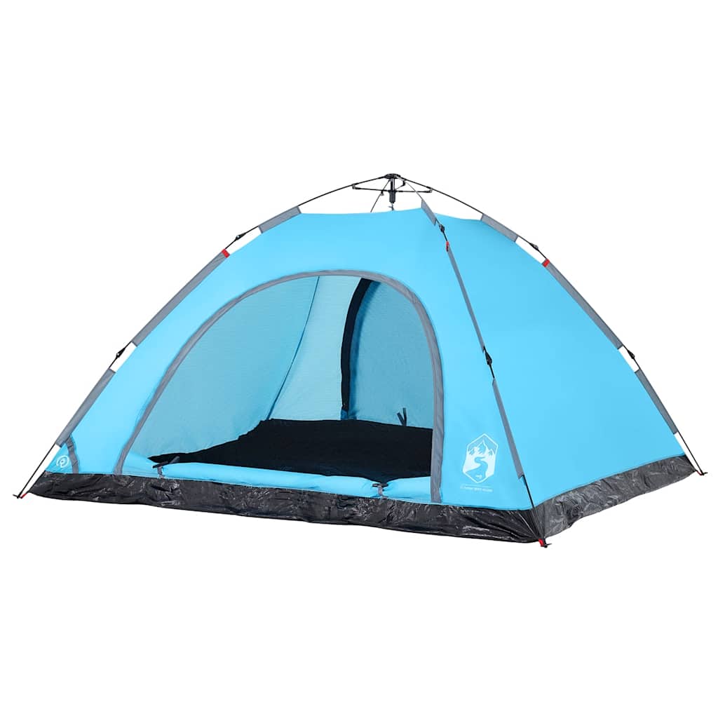 vidaXL Campingzelt 5 Personen Blau Quick Release
