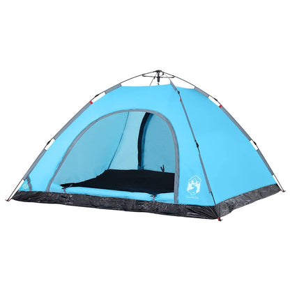 vidaXL Campingzelt 5 Personen Blau Quick Release