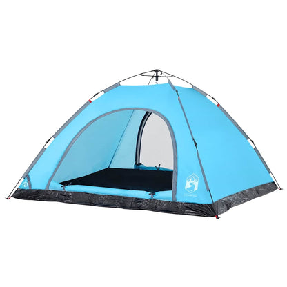 vidaXL Campingzelt 5 Personen Blau Quick Release