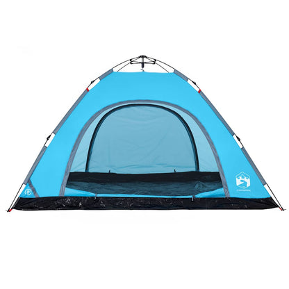 vidaXL Campingzelt 5 Personen Blau Quick Release