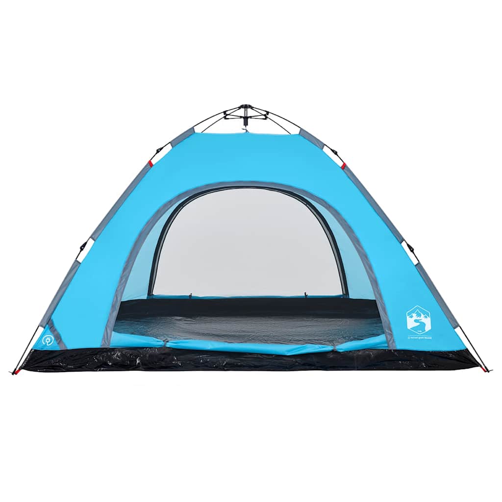 vidaXL Campingzelt 5 Personen Blau Quick Release