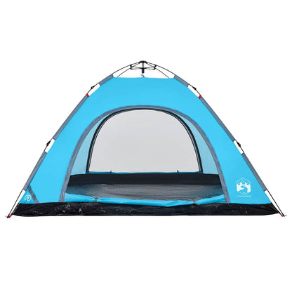 vidaXL Campingzelt 5 Personen Blau Quick Release