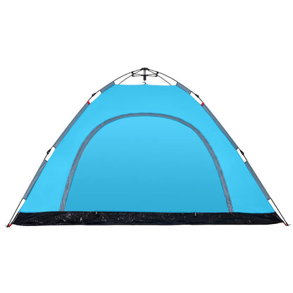 vidaXL Campingzelt 5 Personen Blau Quick Release