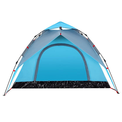vidaXL Kuppel-Campingzelt 3 Personen Blau Quick Release