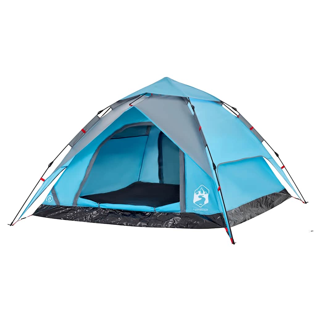 Tente dôme de camping vidaXL 4 personnes bleue à démontage rapide