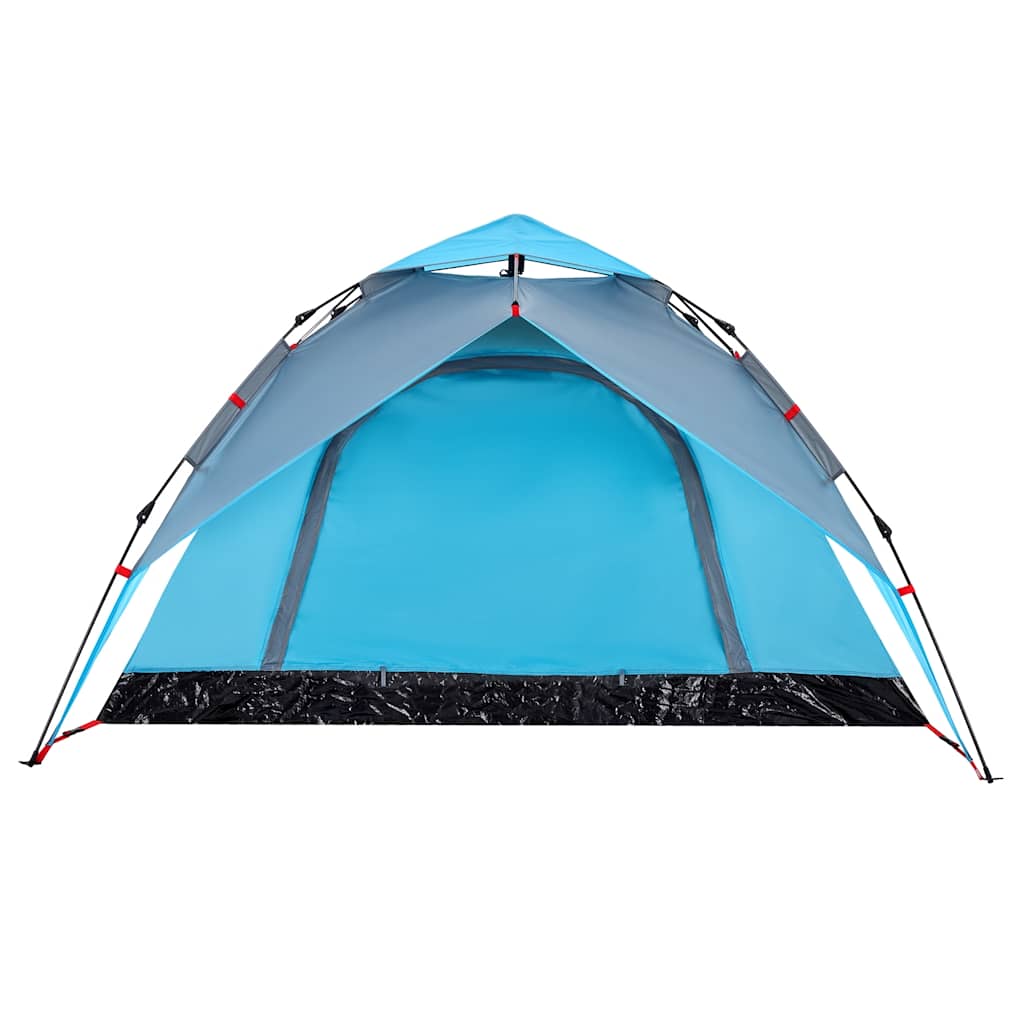 Kuppel-Campingzelt 4 Personen Blau Quick Release