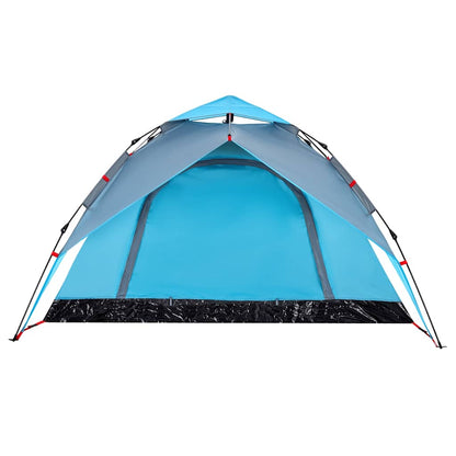 Kuppel-Campingzelt 4 Personen Blau Quick Release