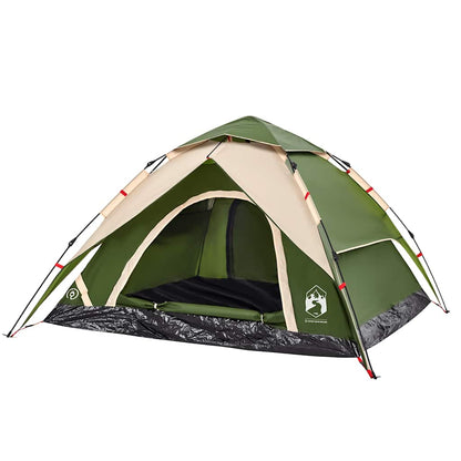 vidaXL Kuppel-Campingzelt 5 Personen Grün Quick Release