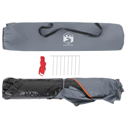 vidaXL Kuppel-Campingzelt 5 Personen Grau und Orange Quick Release