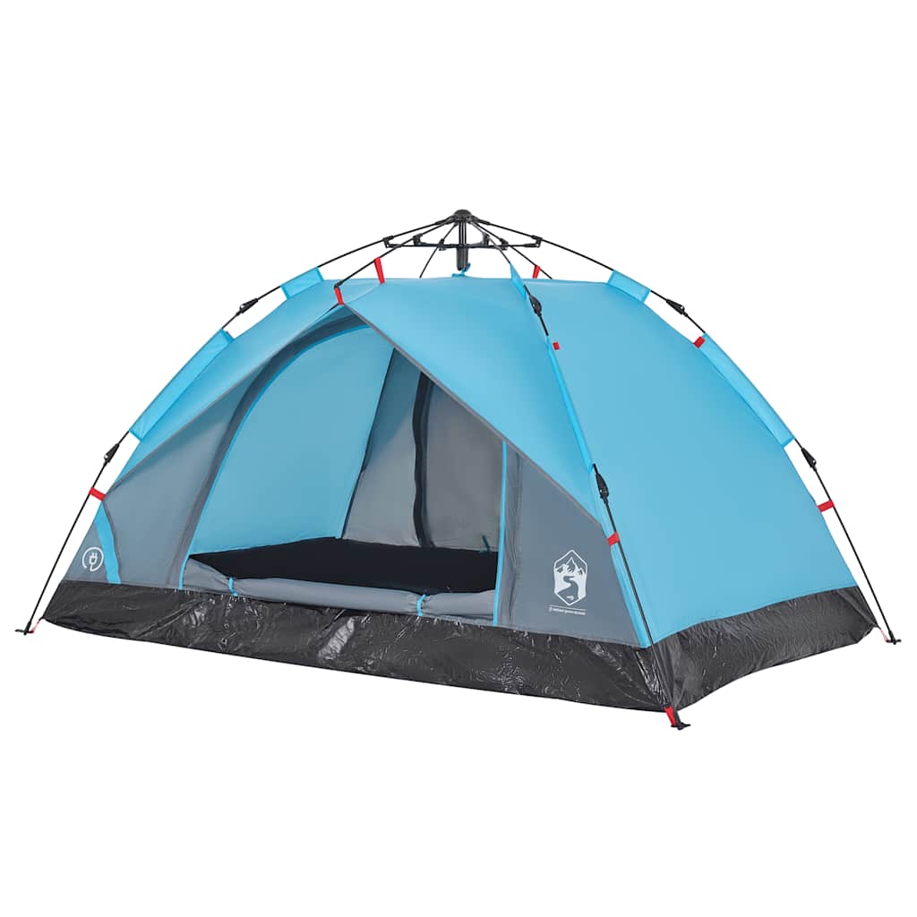 vidaXL Kuppel-Campingzelt 2 Personen Blau Quick Release