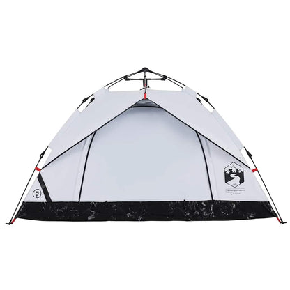 vidaXL Kuppel-Campingzelt 2 Personen Weiß Verdunkelt Quick Release