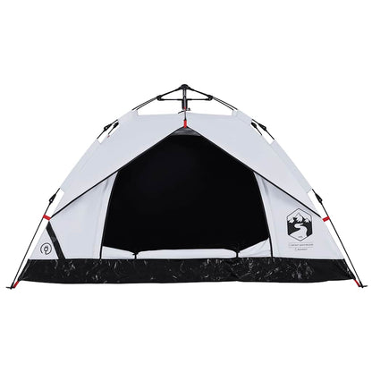 vidaXL Kuppel-Campingzelt 2 Personen Weiß Verdunkelt Quick Release