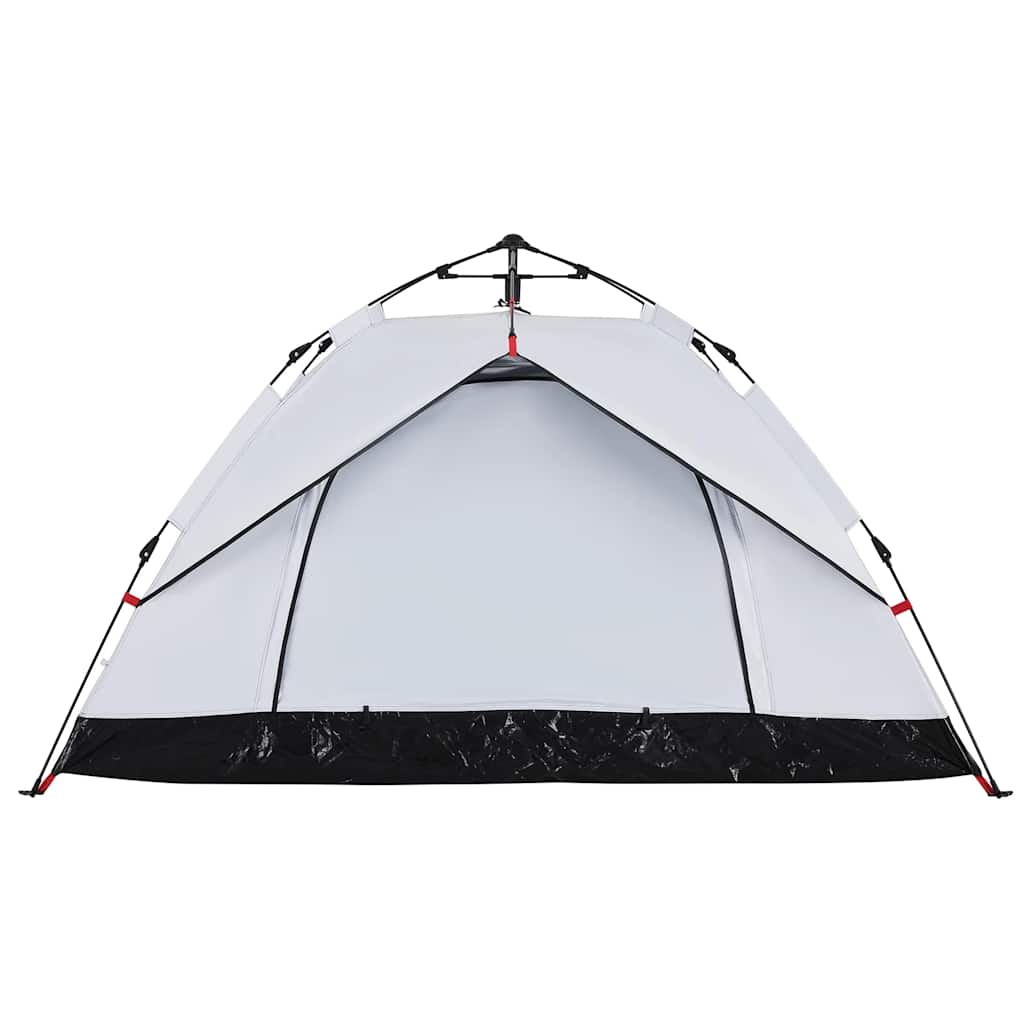 vidaXL Kuppel-Campingzelt 2 Personen Weiß Verdunkelt Quick Release
