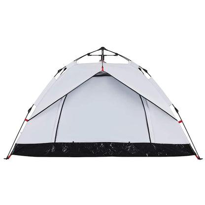 vidaXL Kuppel-Campingzelt 2 Personen Weiß Verdunkelt Quick Release