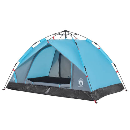 vidaXL Kuppel-Campingzelt 3 Personen Blau Quick Release