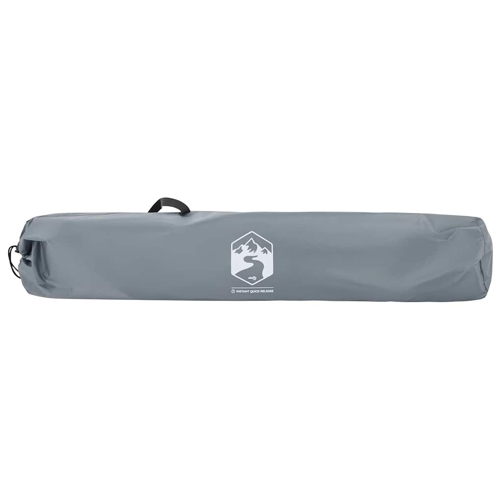 vidaXL Kuppel-Campingzelt 3 Personen Grau und Orange Quick Release