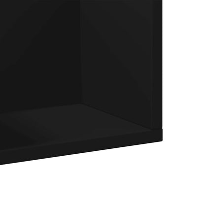 vidaXL Armoires murales 2 pcs Noir 99x18x16,5 cm Bois d'ingénierie