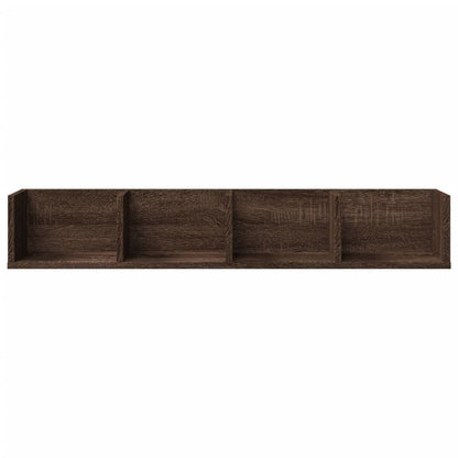 vidaXL Armoires murales 2 pcs Aspect chêne marron 99x18x16,5 cm