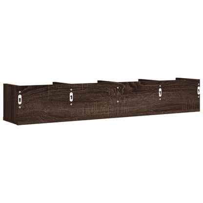 vidaXL Armoires murales 2 pcs Aspect chêne marron 99x18x16,5 cm