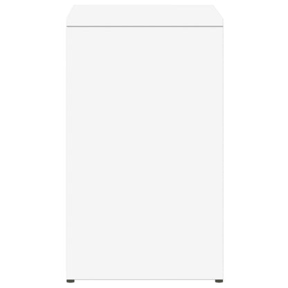 vidaXL Table d'appoint Blanc 50x30x50 cm Bois d'ingénierie