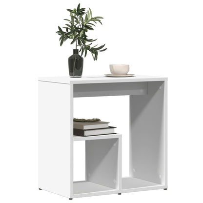 vidaXL Tables d'appoint 2 pcs Blanc 50x30x50 cm Bois d'ingénierie