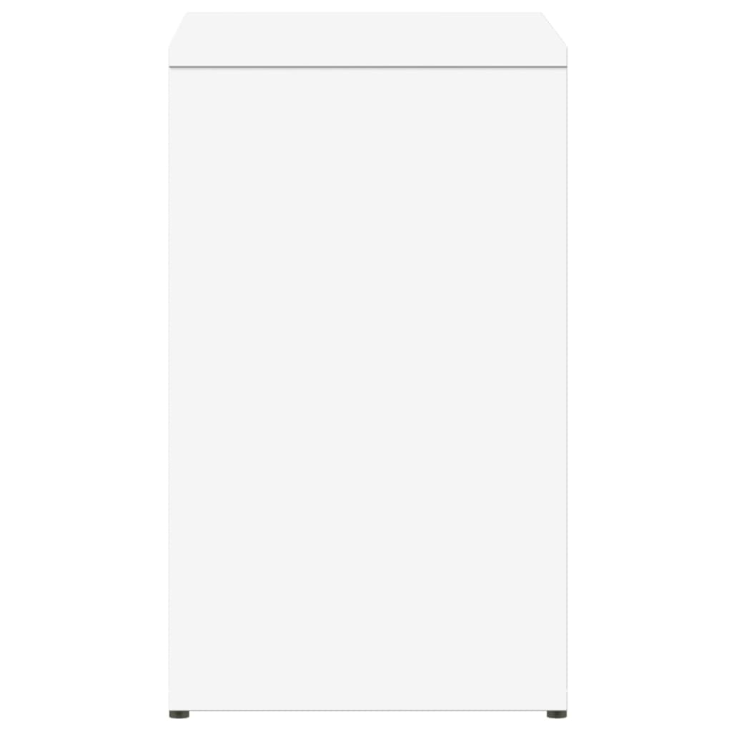 vidaXL Tables d'appoint 2 pcs Blanc 50x30x50 cm Bois d'ingénierie