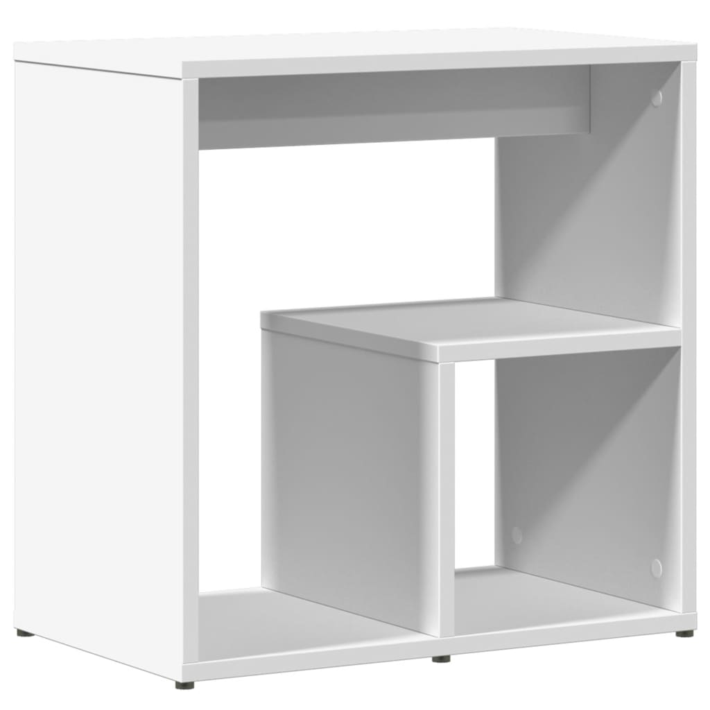 vidaXL Tables d'appoint 2 pcs Blanc 50x30x50 cm Bois d'ingénierie