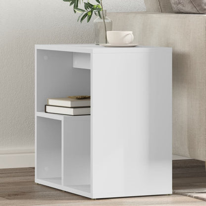 vidaXL Tables d'appoint 2 pcs Blanc 50x30x50 cm Bois d'ingénierie