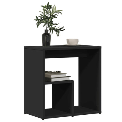 vidaXL Tables d'appoint 2 pcs Noir 50x30x50 cm Bois d'ingénierie