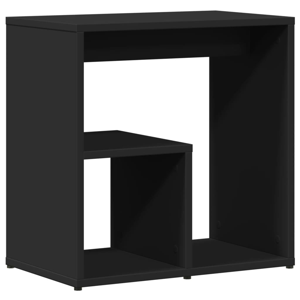 vidaXL Tables d'appoint 2 pcs Noir 50x30x50 cm Bois d'ingénierie